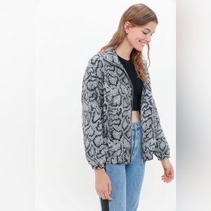 Urban Outfitters Nathan Animal Print Bomber Jacket